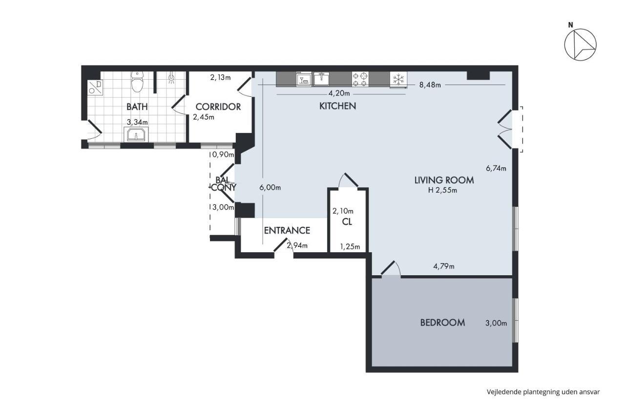 Sanders Monarch - Charming One-Bedroom Apartment With Two Balconies Kopenhagen Buitenkant foto